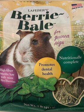 Lafeber's Berrie-Bale Food For Guinea Pigs With Hay Berries 1 lb.